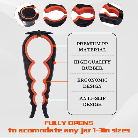 Lzzabo silicone grip close-up for comfortable, non-slip jar openings.