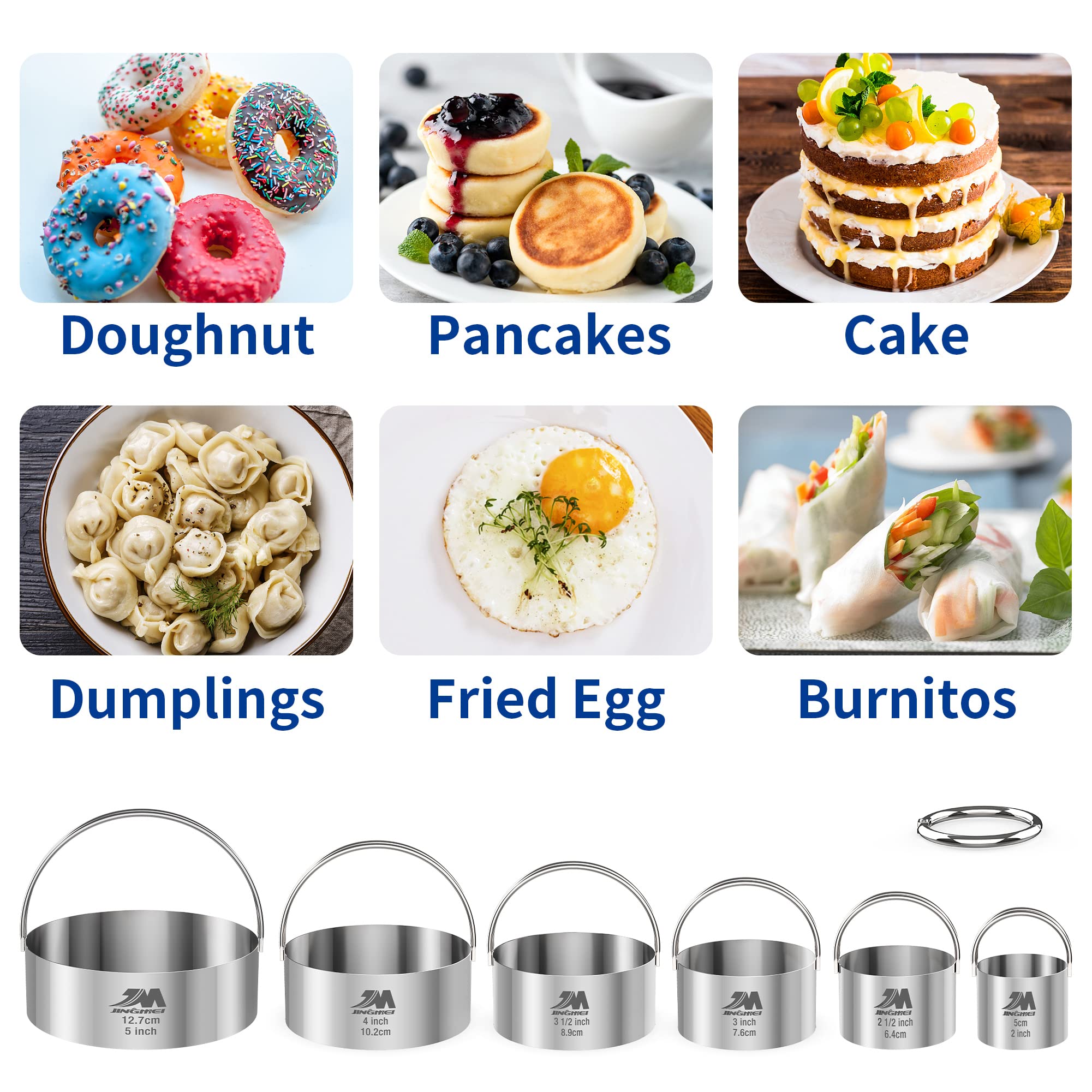 M JINGMEI dishwasher safe cutters simplify cleaning after baking.