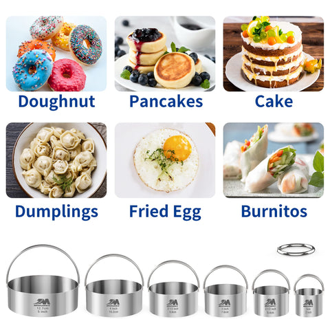 M JINGMEI dishwasher safe cutters simplify cleaning after baking.