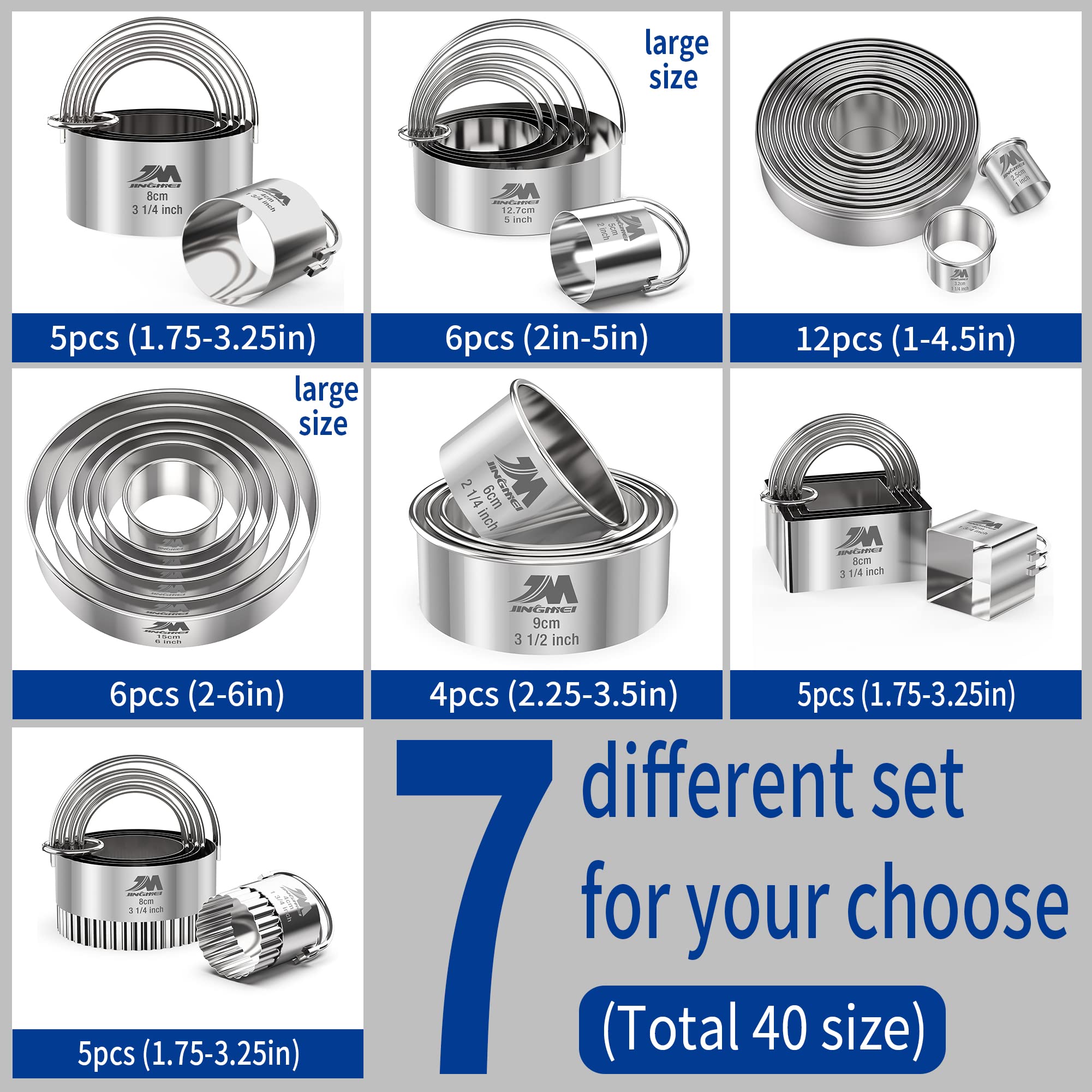 M JINGMEI round cookie cutter ensures perfectly round shapes.