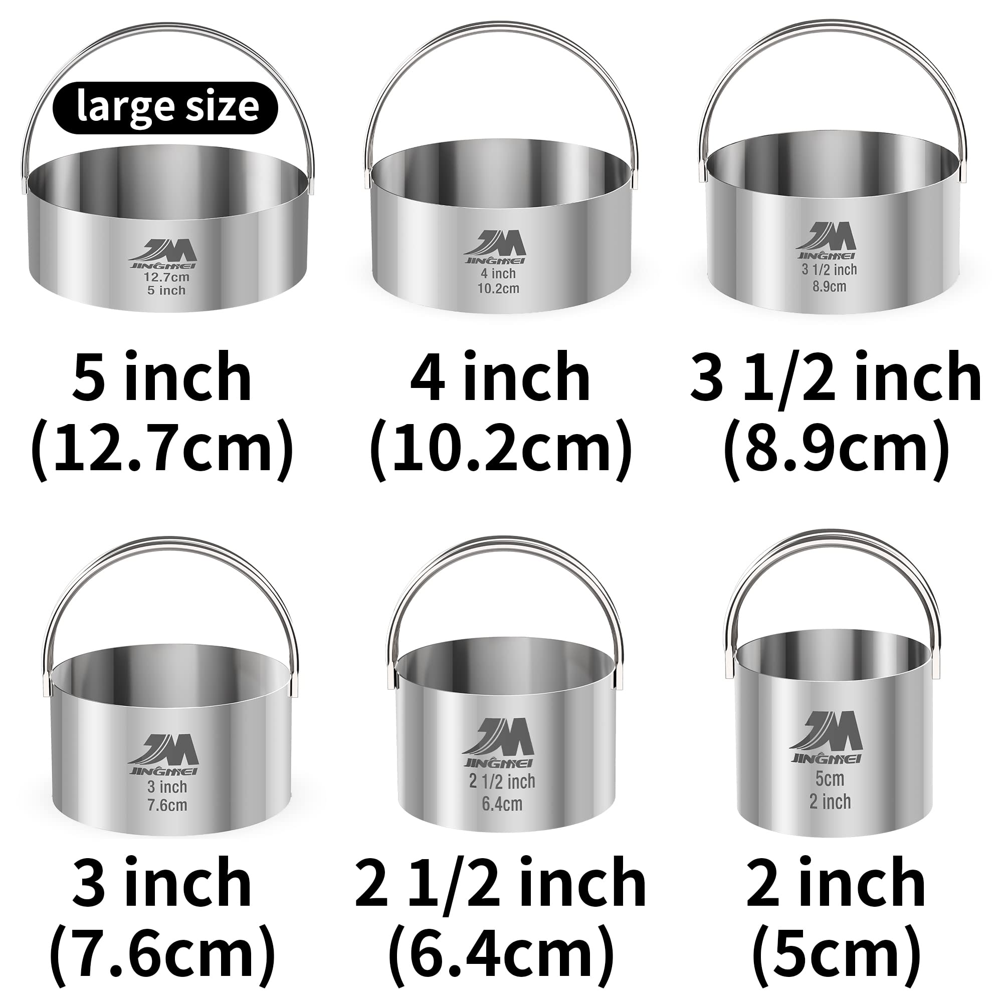 M JINGMEI side diameter engravings enable quick size selection.
