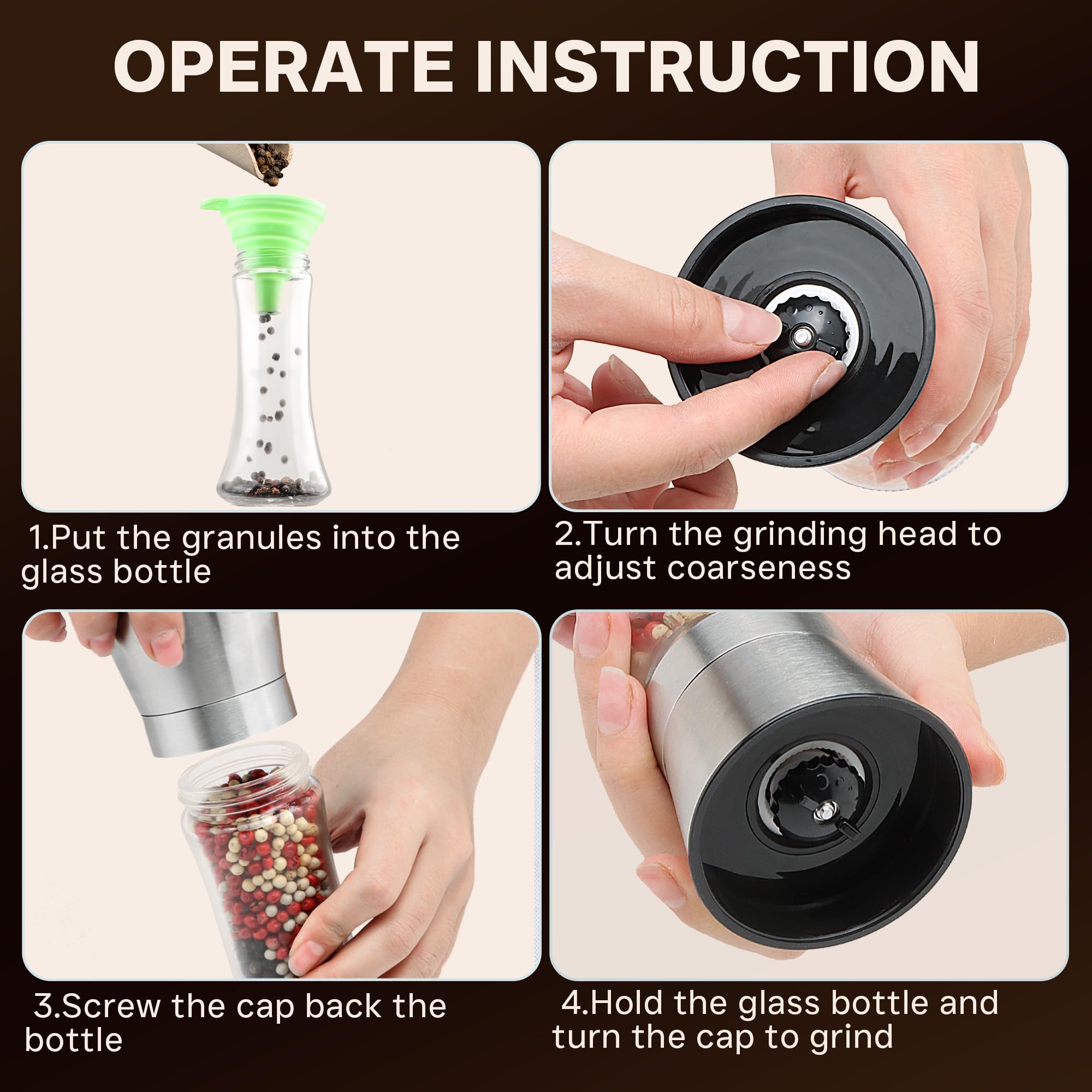 M JINGMEI silicone funnel supports mess-free refills