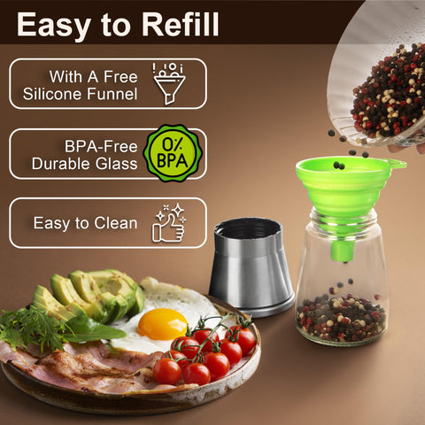 M JINGMEI 6-ounce capacity reduces refill frequency during cooking.