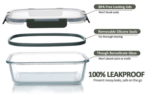 M MCIRCO airtight locking lids prevent leaks during transport.