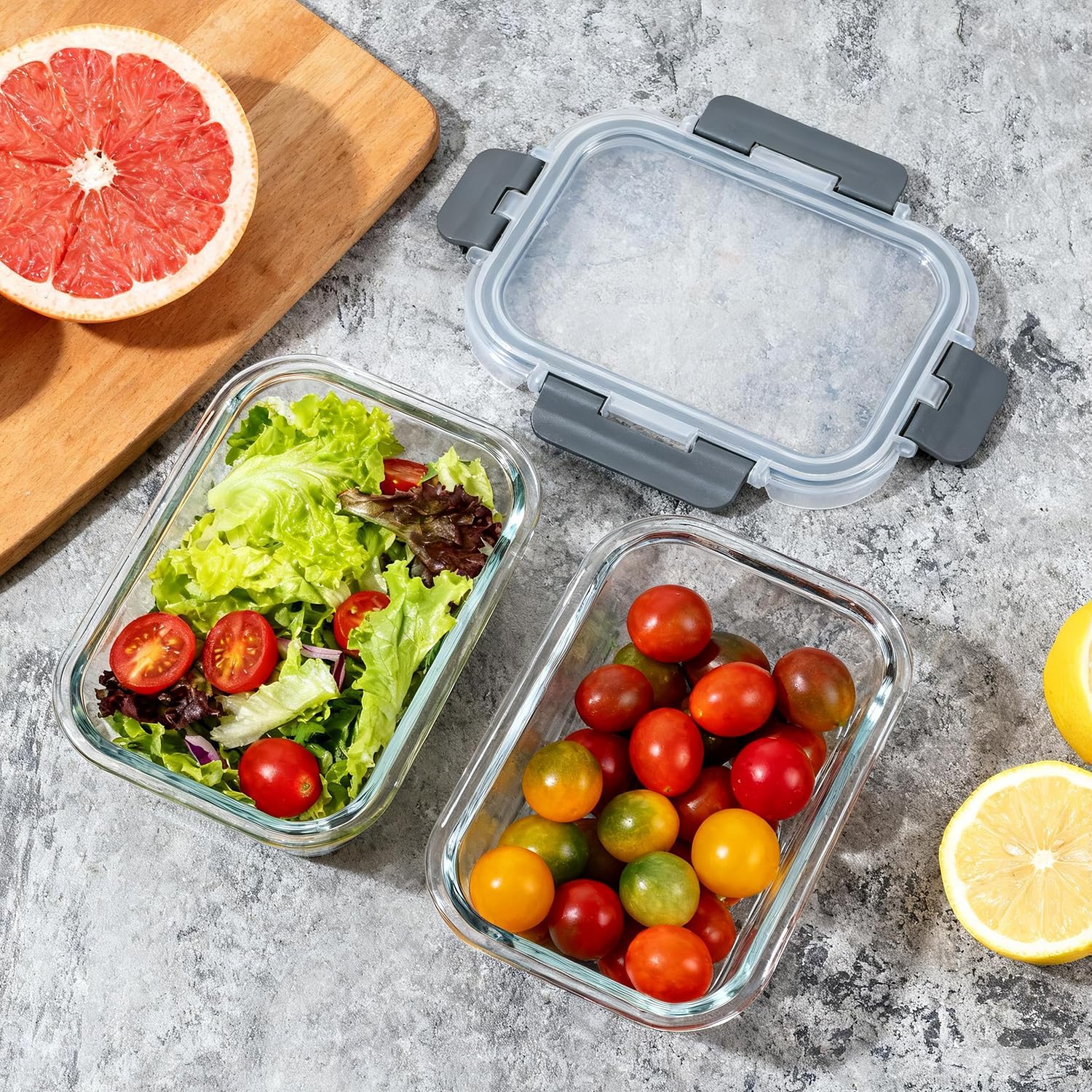 M MCIRCO airtight locking lids with silicone seals prevent leaks