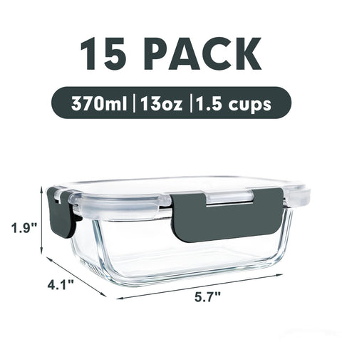 M MCIRCO borosilicate glass construction for durable, temperature-ready storage