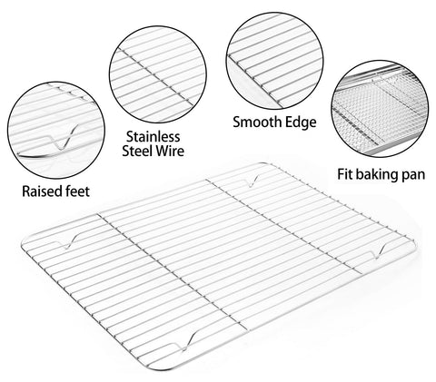 M MCIRCO cooling rack dense grid elevates food for even airflow