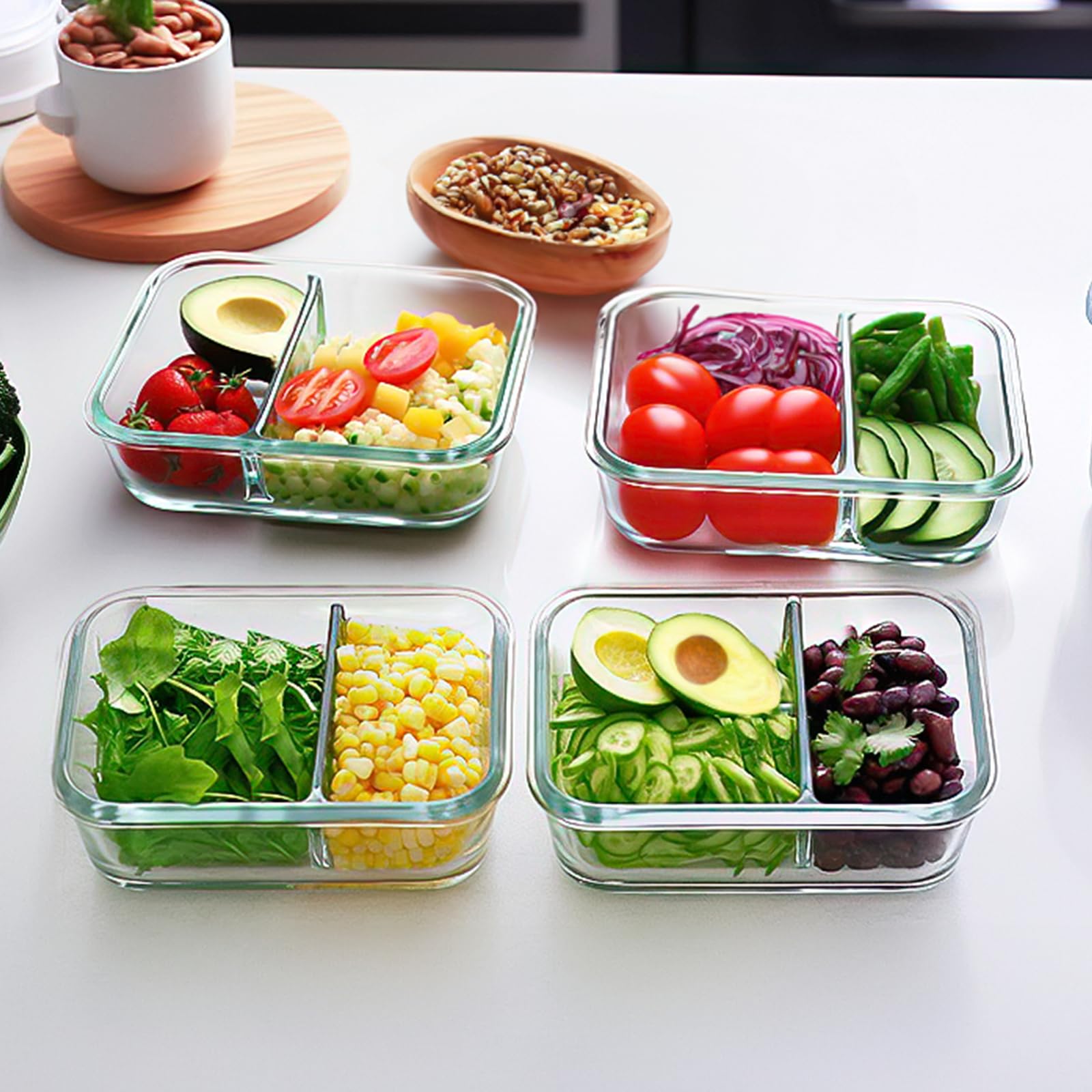 M MCIRCO divider helps organize meals for easy portion-control.