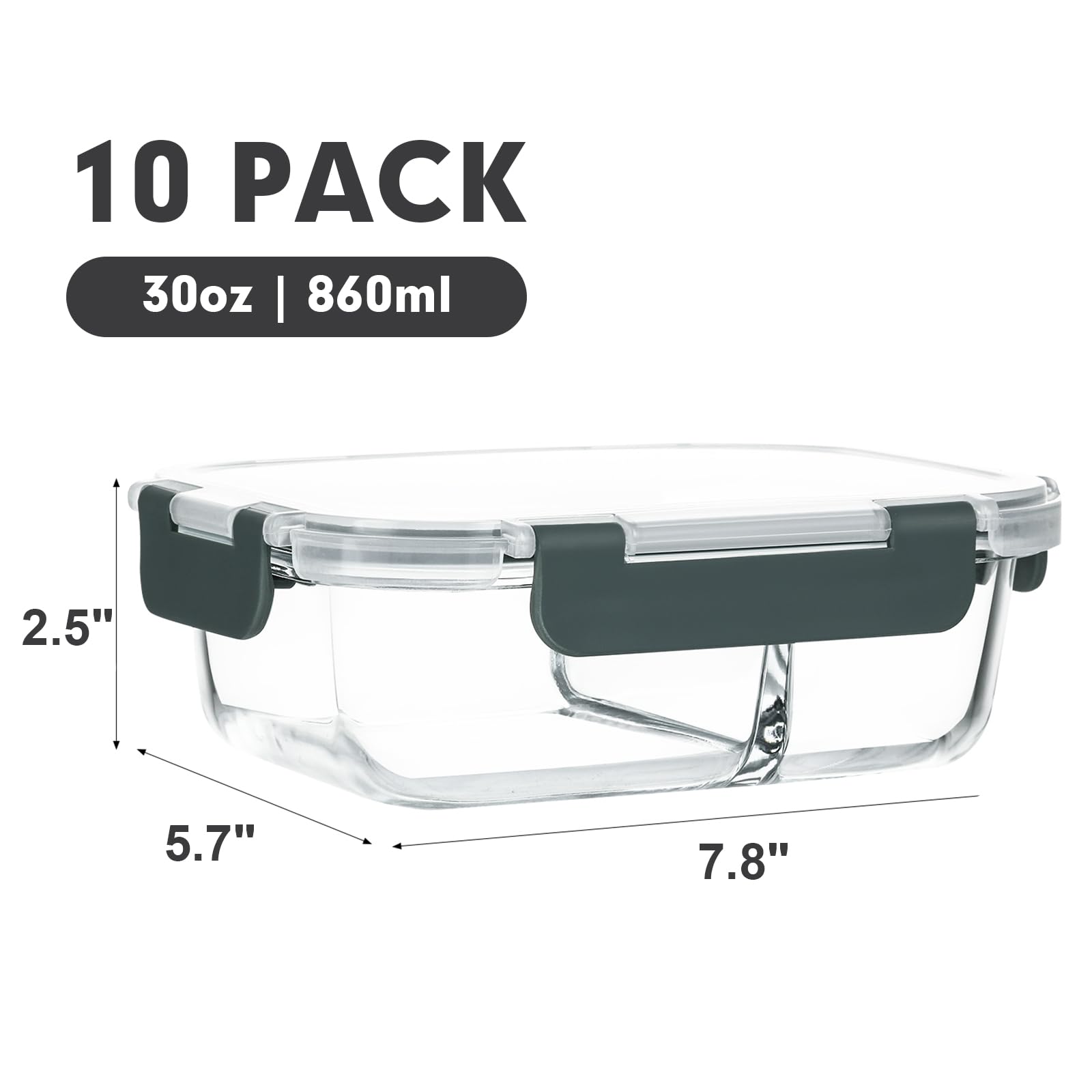 M MCIRCO two-compartment lunch box highlights portion control for balanced meals.