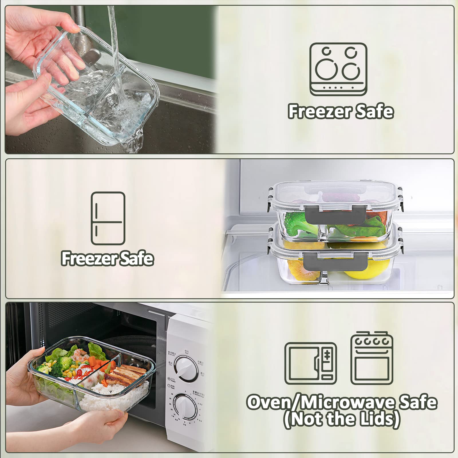 M MCIRCO two-compartment design supports easy portion control for meals