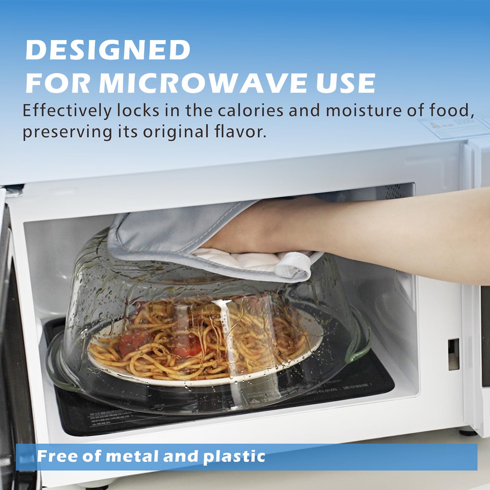 M MNSZRYBO 8 clear glass cover fits 6–12 inch bowls for monitoring