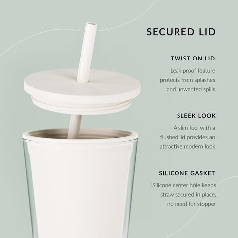 Maars Classic 16oz tumbler with double-wall insulation prevents condensation