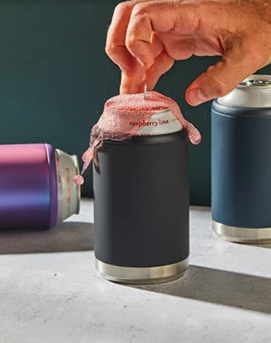 Maars Standard Can Cooler blush glitter 12oz fit demonstrates compatible beverage sleeve.