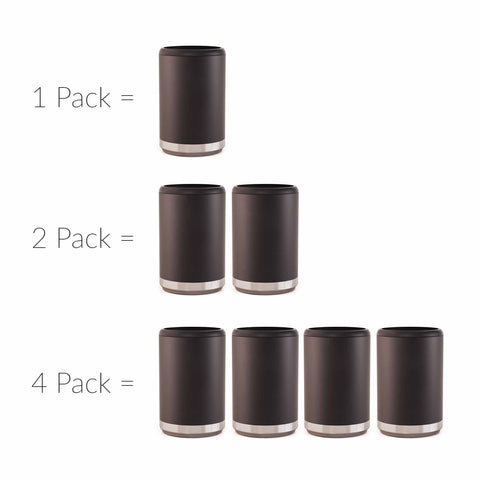 Maars Standard Can Cooler blush glitter lifestyle image for camping or tailgate.