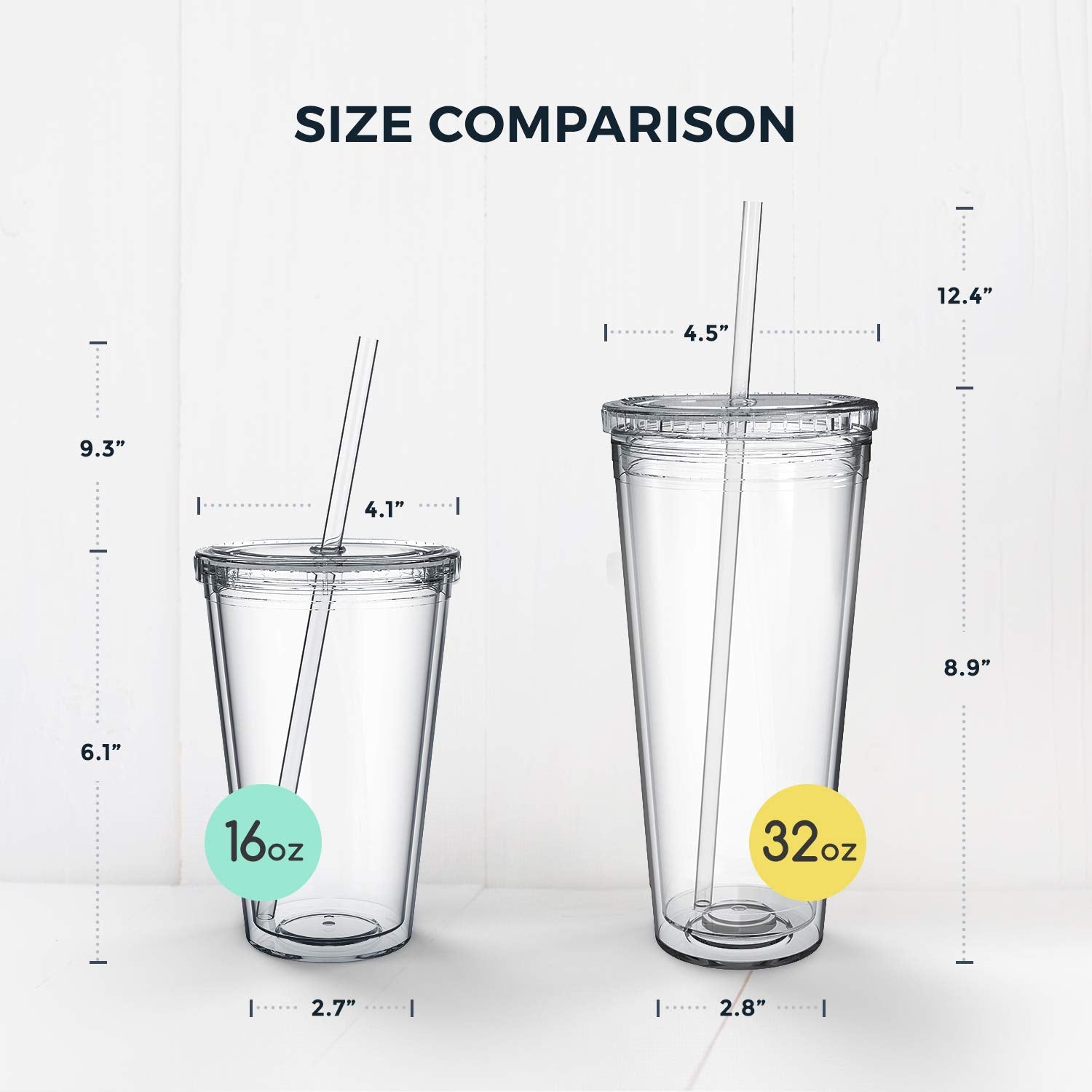 Maars 32oz cup fits standard cupholders for on-the-go hydration.