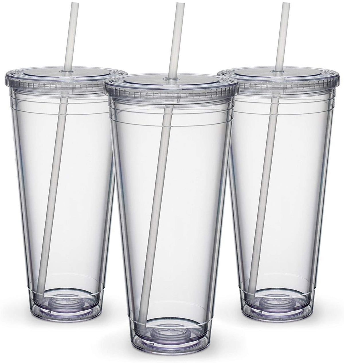Maars travel tumbler 32oz front view shows crystal-clear acrylic for daily use.