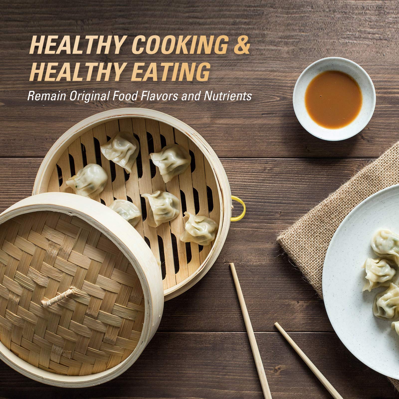 MacaRio steamer set is ideal for dim sum, buns, seafood