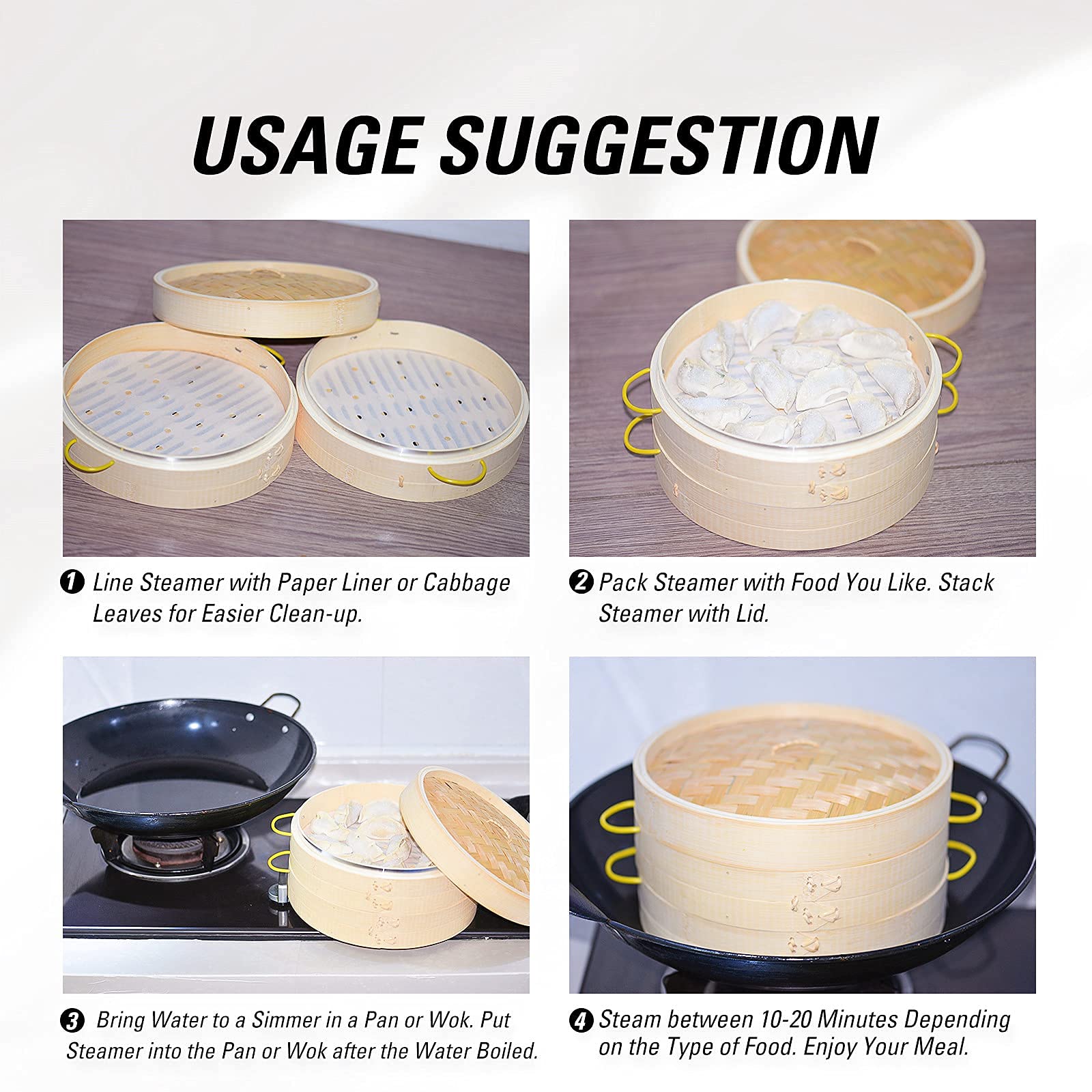 MacaRio two-tier steamer preserves aroma and texture during cooking