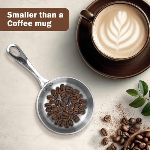 Macevia aluminum core delivers fast, even heating across small portions.