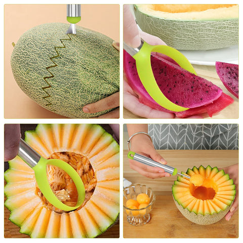 Machomby fruit carving knife shapes fruits into fun designs