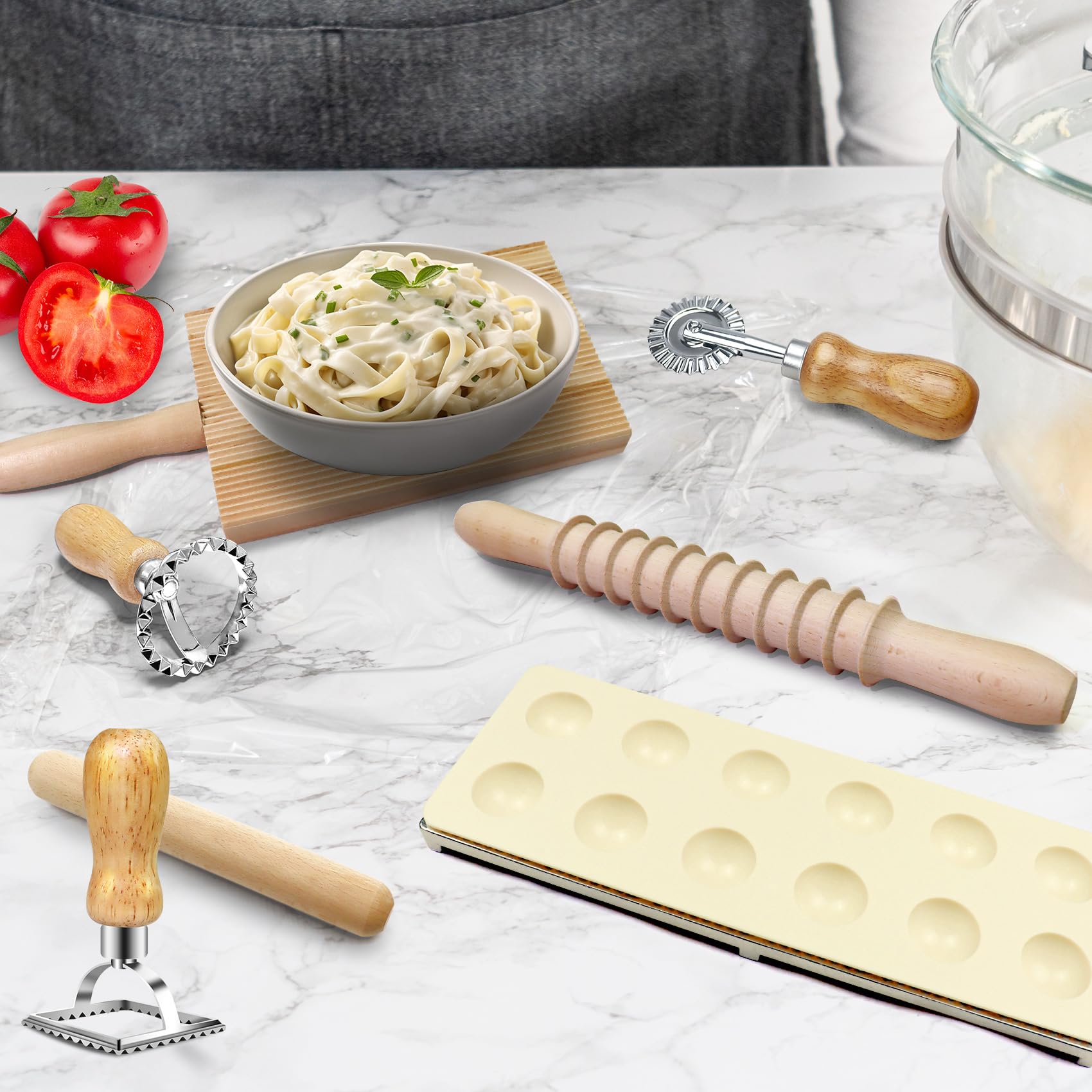 MACIFECI dough scraper for efficient cutting and clean work surfaces.