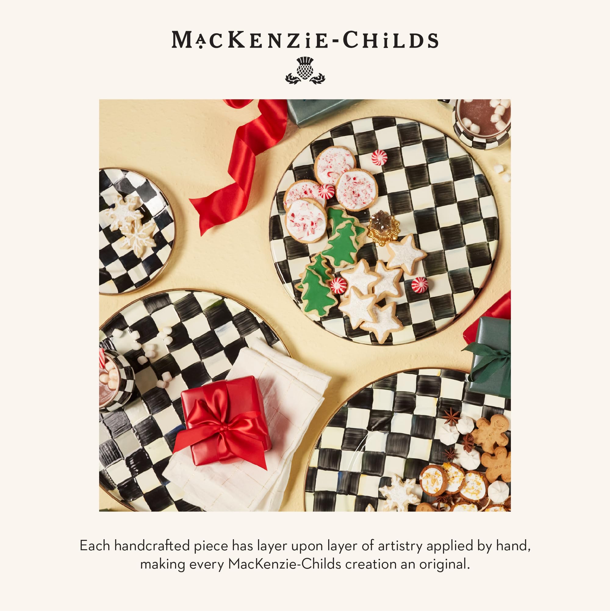 MacKenzie-Childs Cheese Course gift-ready board, ideal for weddings or holidays.