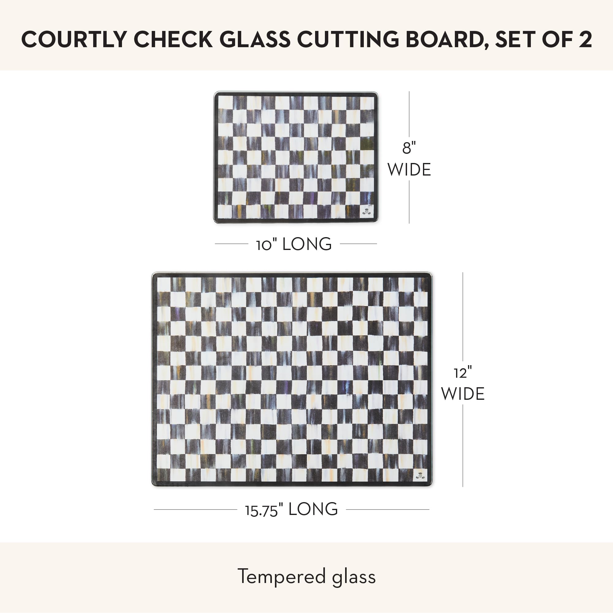 MACKENZIE-CHILDS two-pack boards offer versatile kitchen prep options