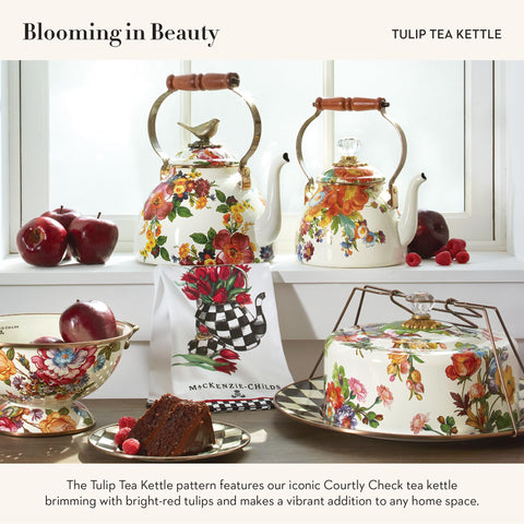 Elegant MacKenzie-Childs towel for stylish kitchen decor and daily use.