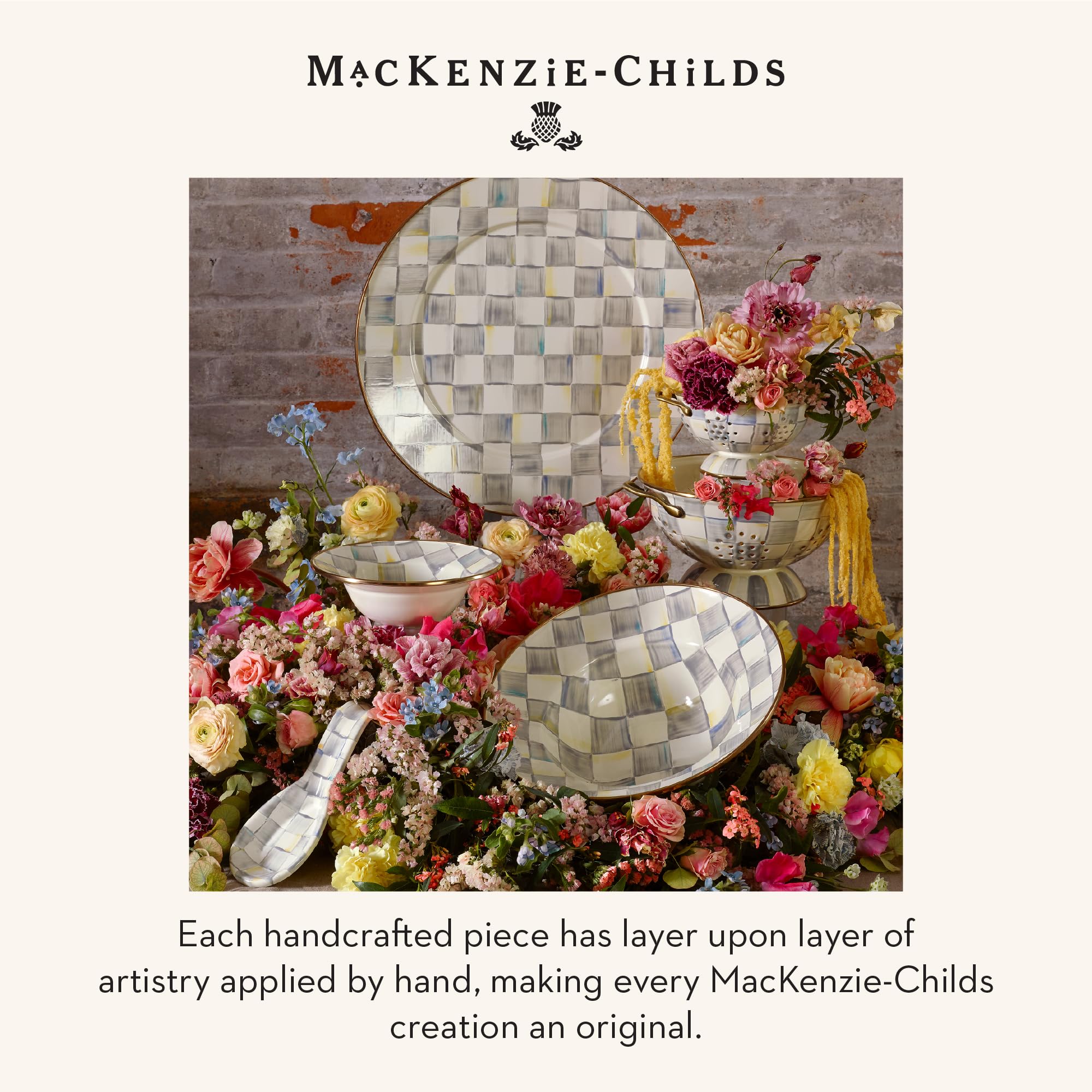 MACKENZIE-CHILDS spoon rest supports easy cleanup during cooking sessions