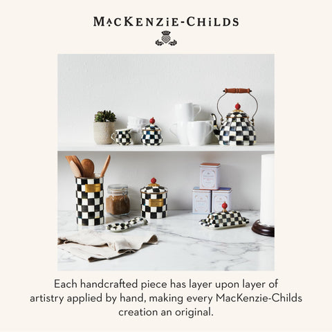 MACKENZIE-CHILDS enamel utensil holder durable enamelware for everyday use