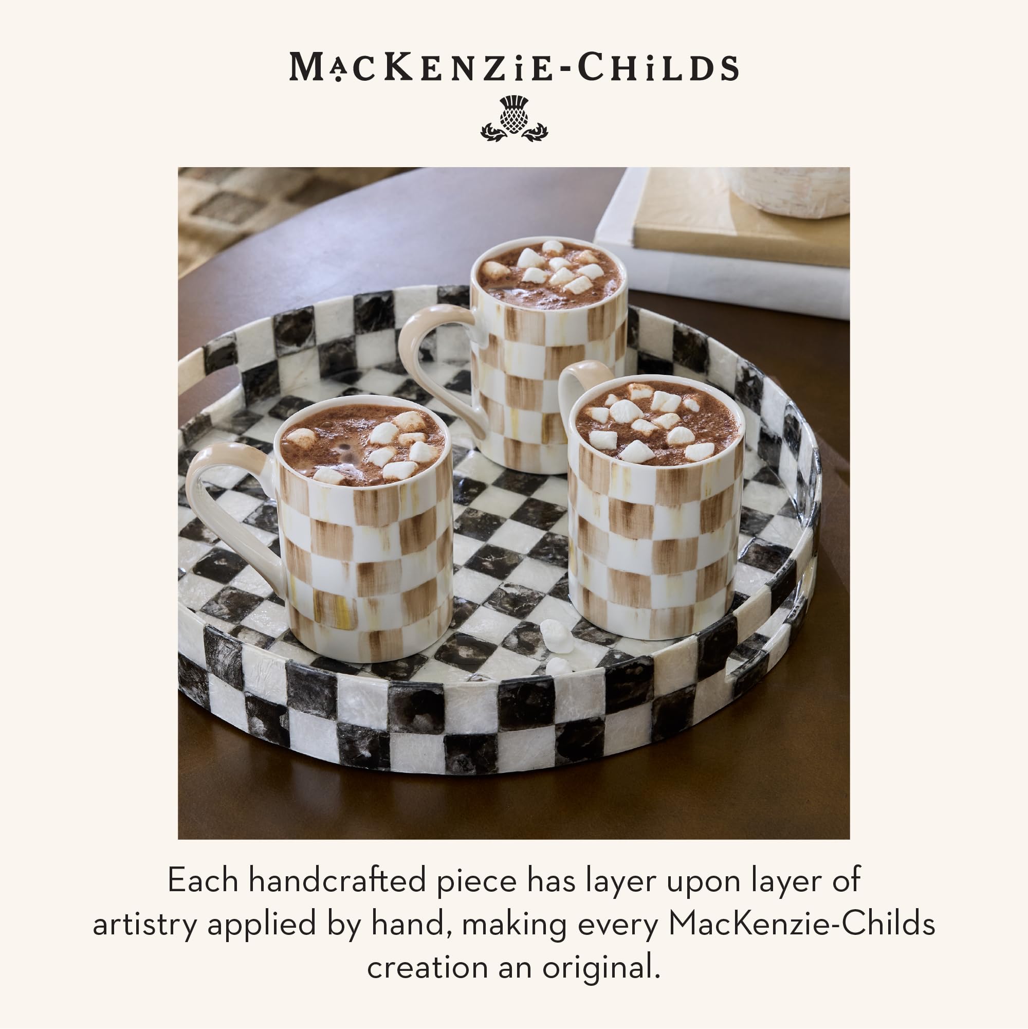 MacKenzie-Childs gift-ready mug complements any collection.