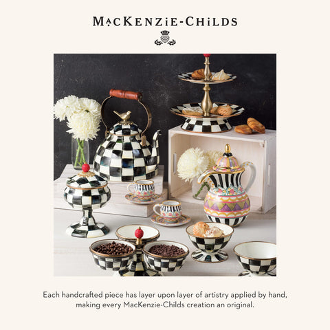 Gift-ready MacKenzie-Childs paper towel holder for weddings or housewarmings