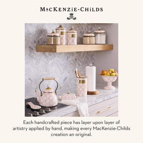 Gift-ready Rosy Check spoon rest from MACKENZIE-CHILDS for cooks