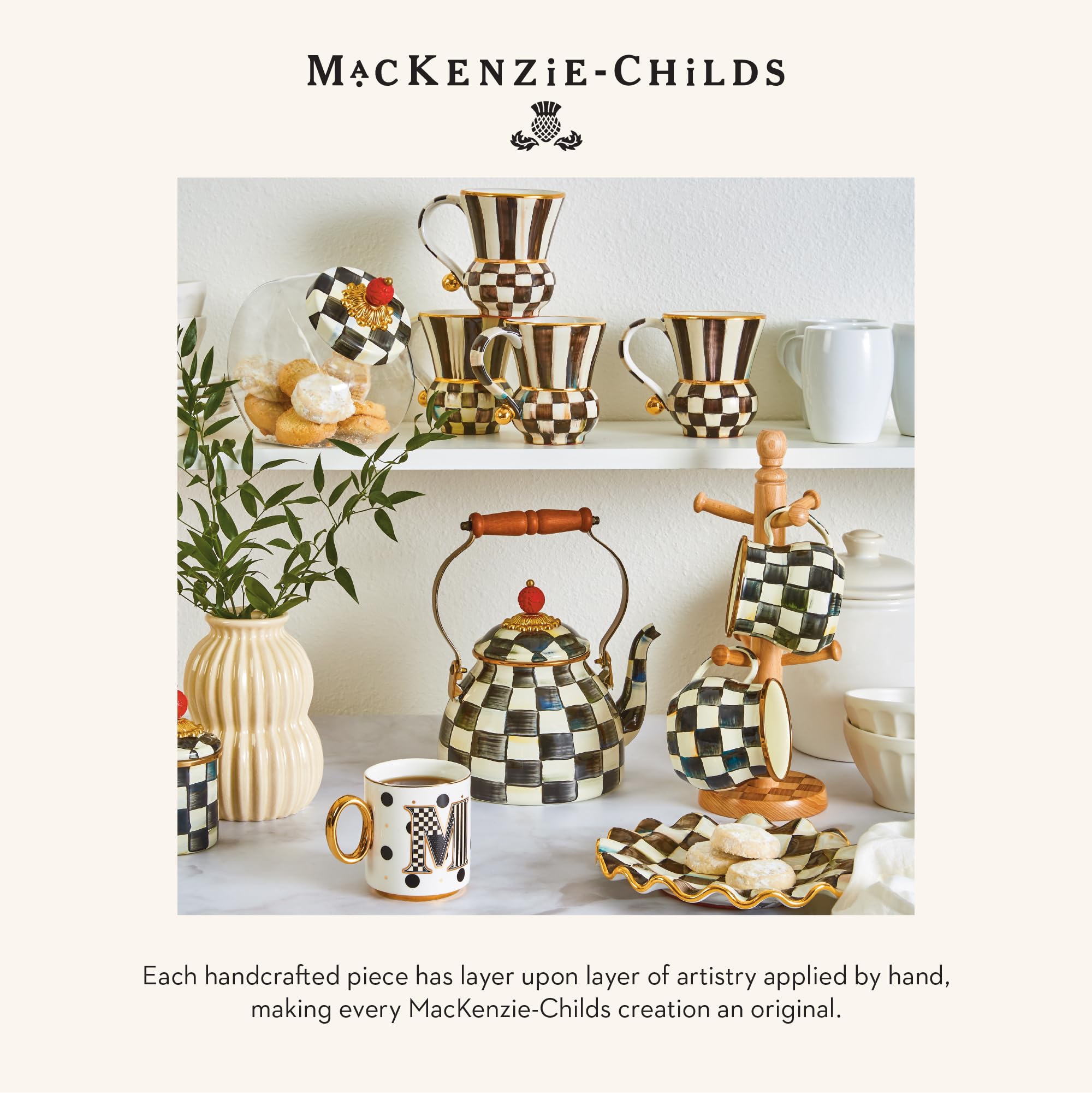 MacKenzie-Childs mug is a thoughtful gift for weddings or housewarmings.