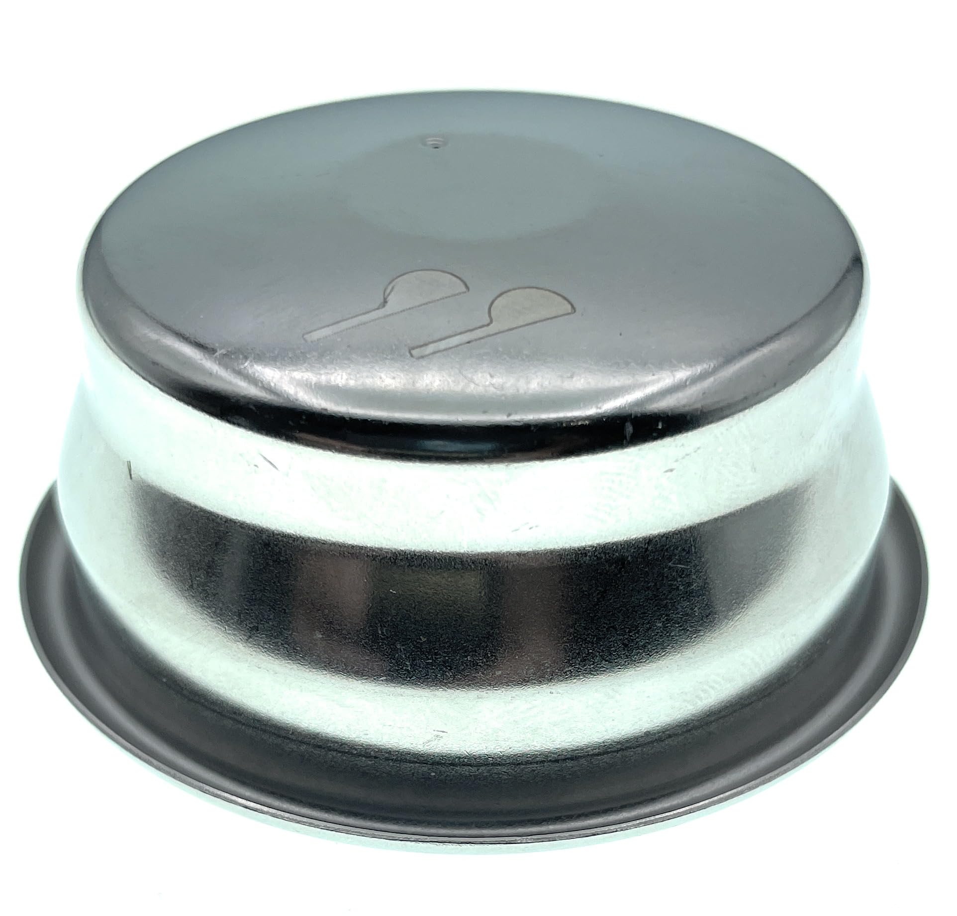MacMaxe 54mm basket holes detail emphasizes 358 perforations for richer extraction