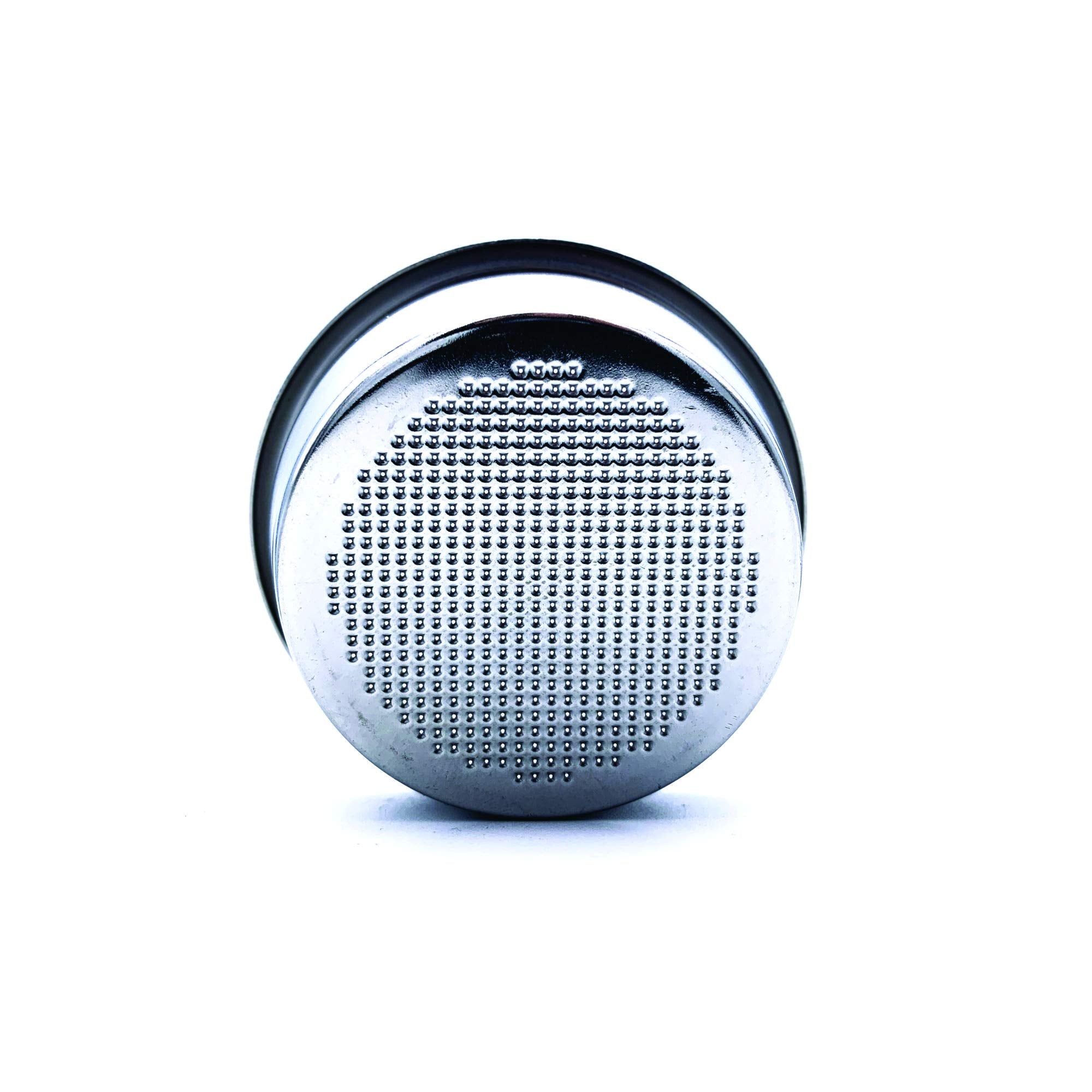 Espresso filter made of food-safe stainless steel for hygienic brewing.