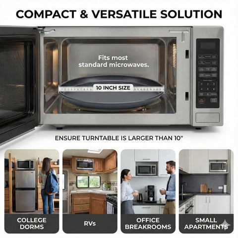 MACONEE 10-inch crisper pan is nonstick and dishwasher safe for easy cleanup