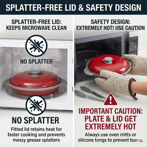 Maconee non-stick surface for easy cleanup after use.