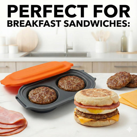 Scrambled eggs in MACONEE cooker, perfect for fast breakfasts.