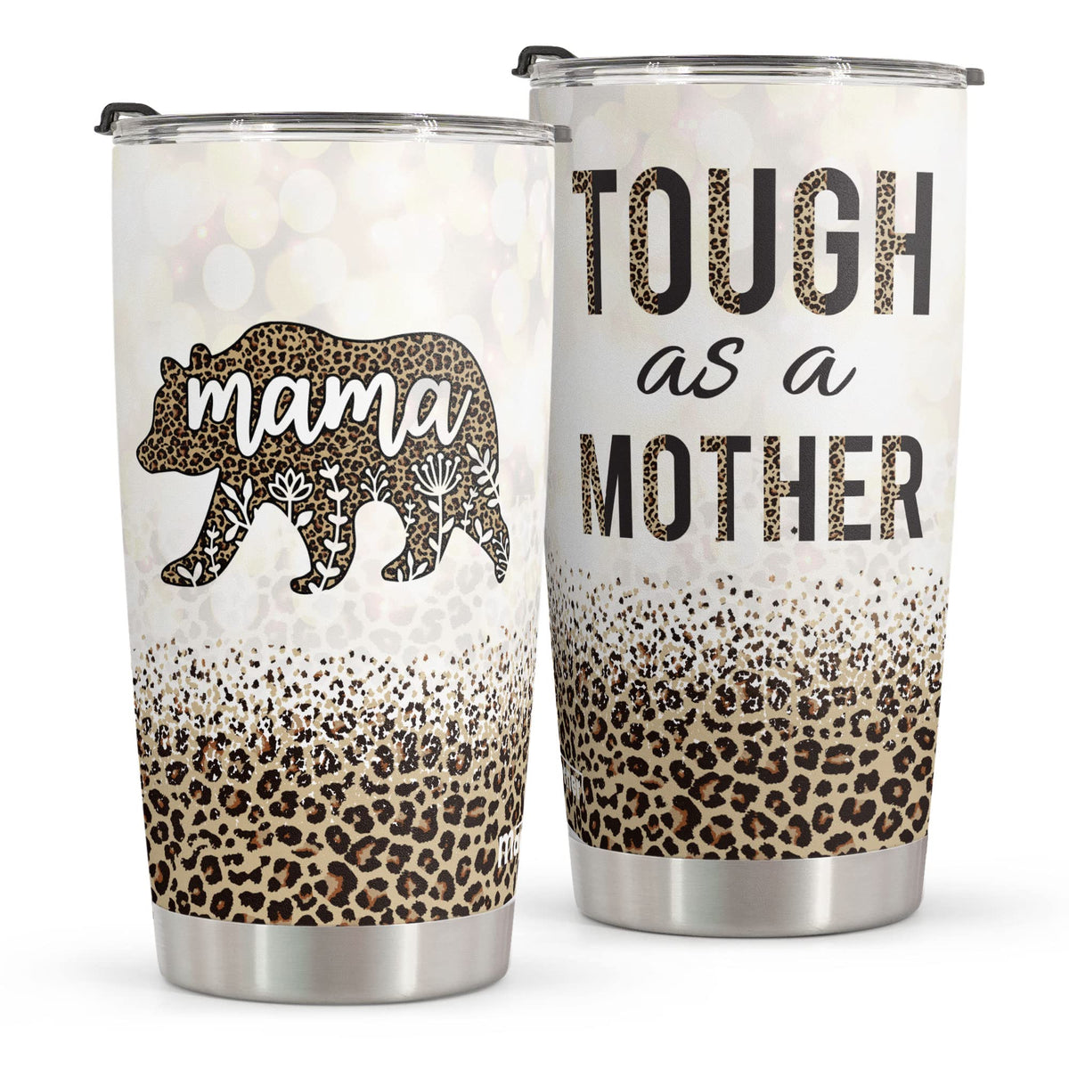 Macorner bear tumbler 20oz featuring a cozy bear motif, ideal for gifting on special occasions.
