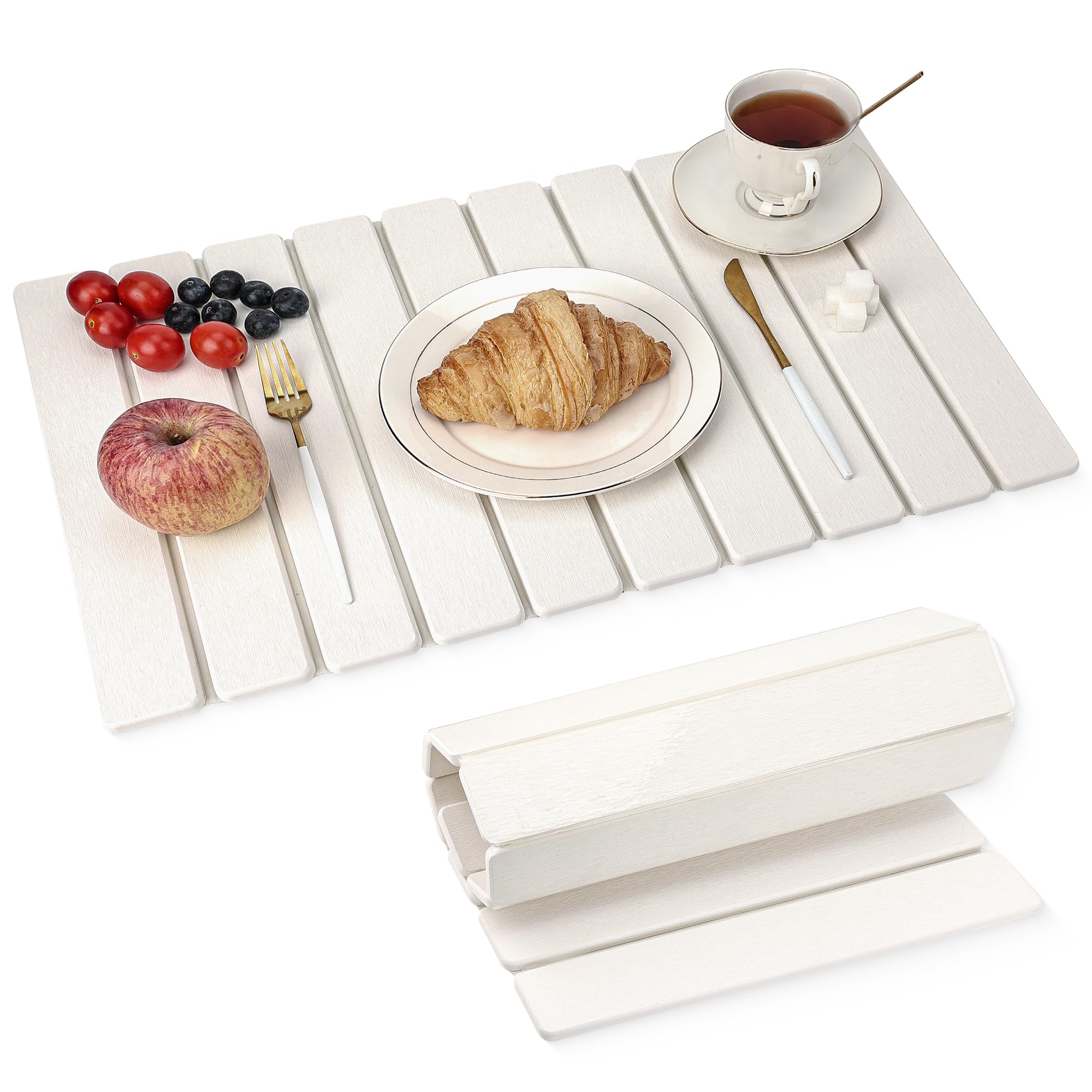 MacraBoho diatomaceous earth drying mat 24x16 absorbs moisture rapidly, keeping counters dry.