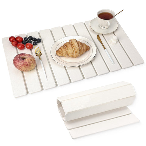 MacraBoho diatomaceous earth drying mat 24x16 absorbs moisture rapidly, keeping counters dry.