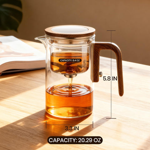 MACTANO Enchant Tea Pot ready for loose tea infusion
