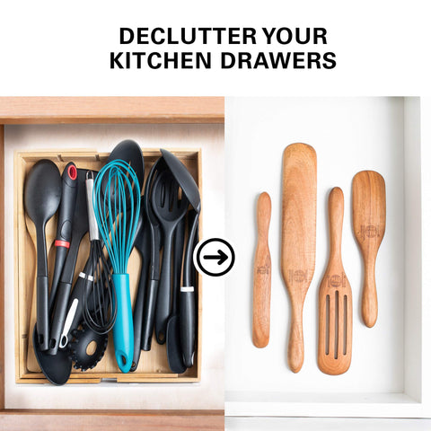 Mad Hungry Spurtle colorful handles provide ergonomic grip and style.