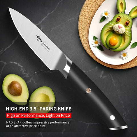 MAD SHARK forged German stainless steel blade delivering long-lasting sharpness.