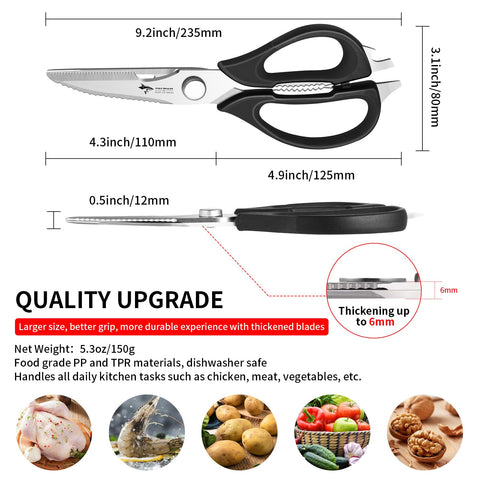 MAD SHARK multipurpose kitchen tools tackle chicken, fish, and vegetables in one tool.