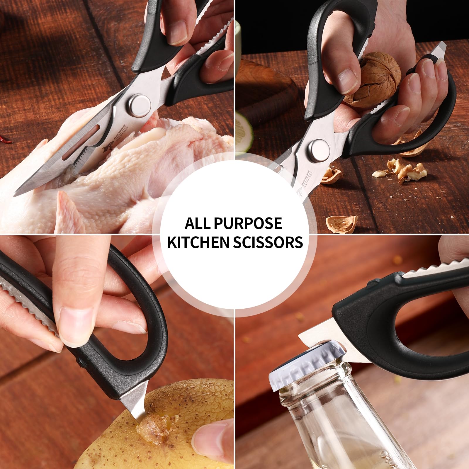 MAD SHARK pivot cleans easily when disassembled, ensuring thorough food-safe maintenance.