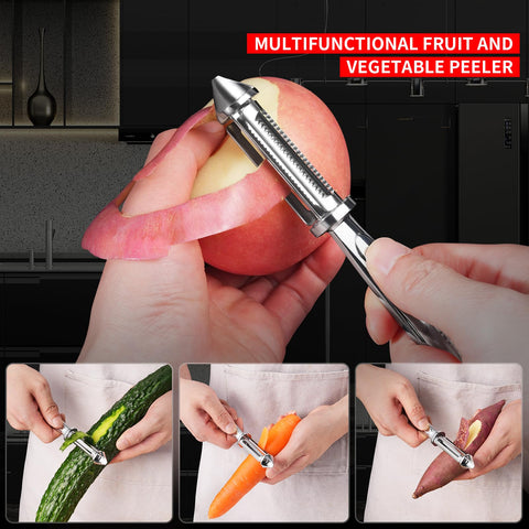 MAD SHARK serrated swiveling blades contour to produce surfaces