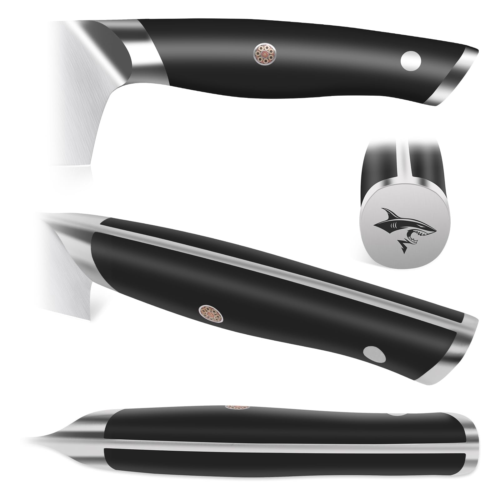 MAD SHARK turkey-carving action suggests effortless long cuts for roasts and family meals.