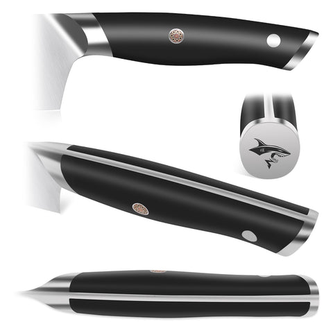 MAD SHARK turkey-carving action suggests effortless long cuts for roasts and family meals.